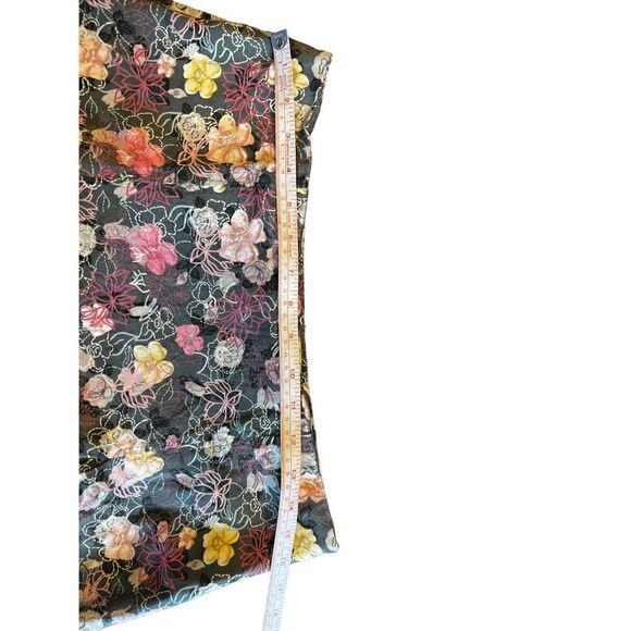 Christopher & Banks multi-color floral flared stretch skirt 8 spring summer - Picture 3 of 5